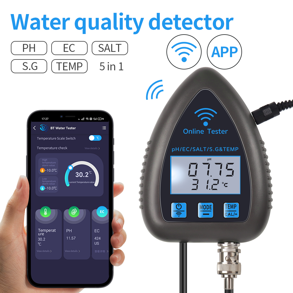 Tuya WiFi 5 in 1 Water Quality - Ph Up Down Solution reseña y precio