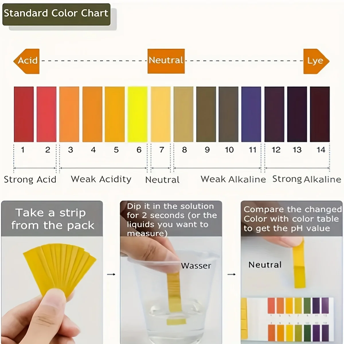 1-14st Indicator Litmus Tester - Ph Up Down Solution reseña y precio