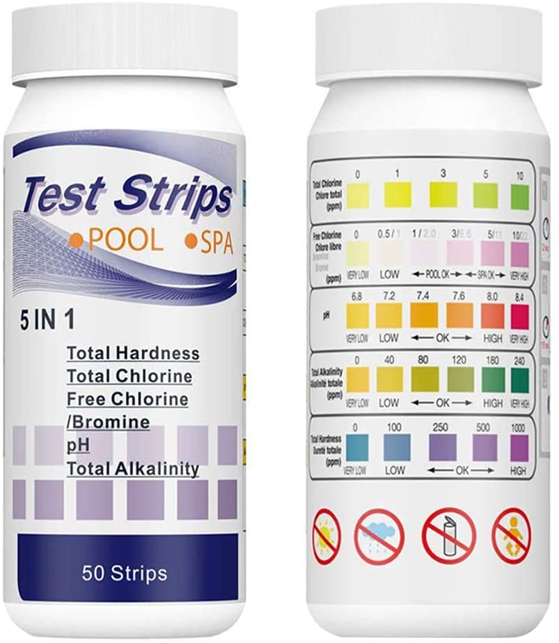 50pcs Multipurpose 5 in 1 Chlo - Ph Up Down Solution reseña y precio