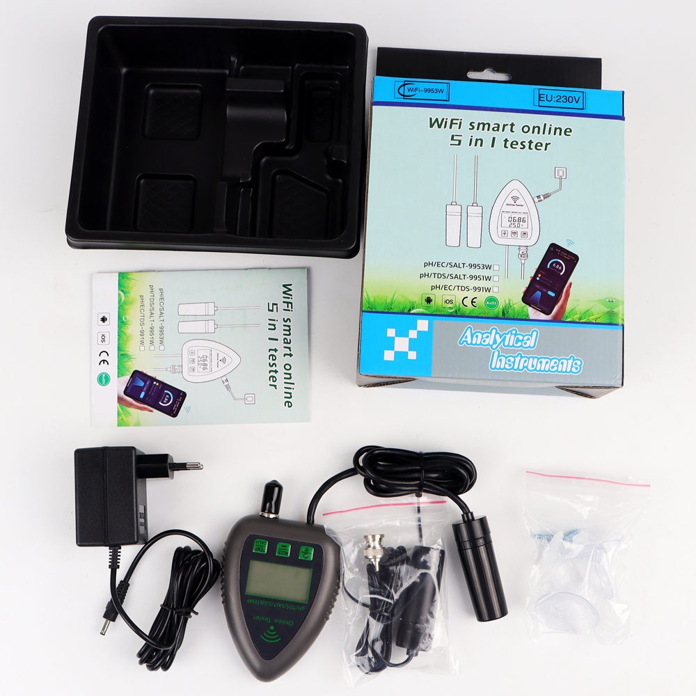 Tuya WiFi 5 in 1 TDS/EC/SALT/S - Ec Meter Digital reseña y precio