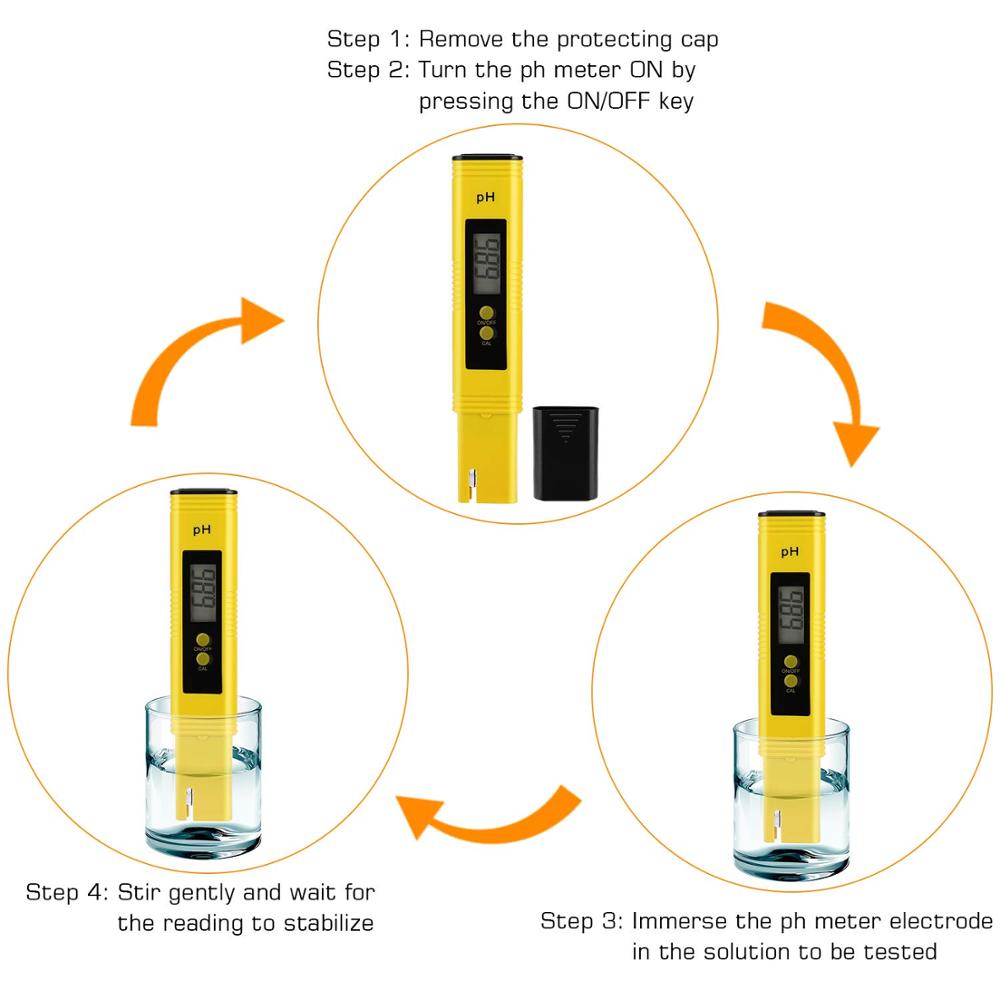PH Meter 0.01 High Precision f - Ph Up Down Solution reseña y precio