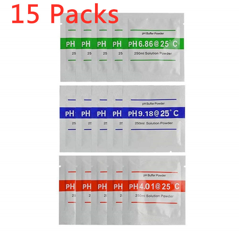 15pcs/lot 4.01 6.86 9.18 PH Me - Ph Up Down Solution reseña y precio