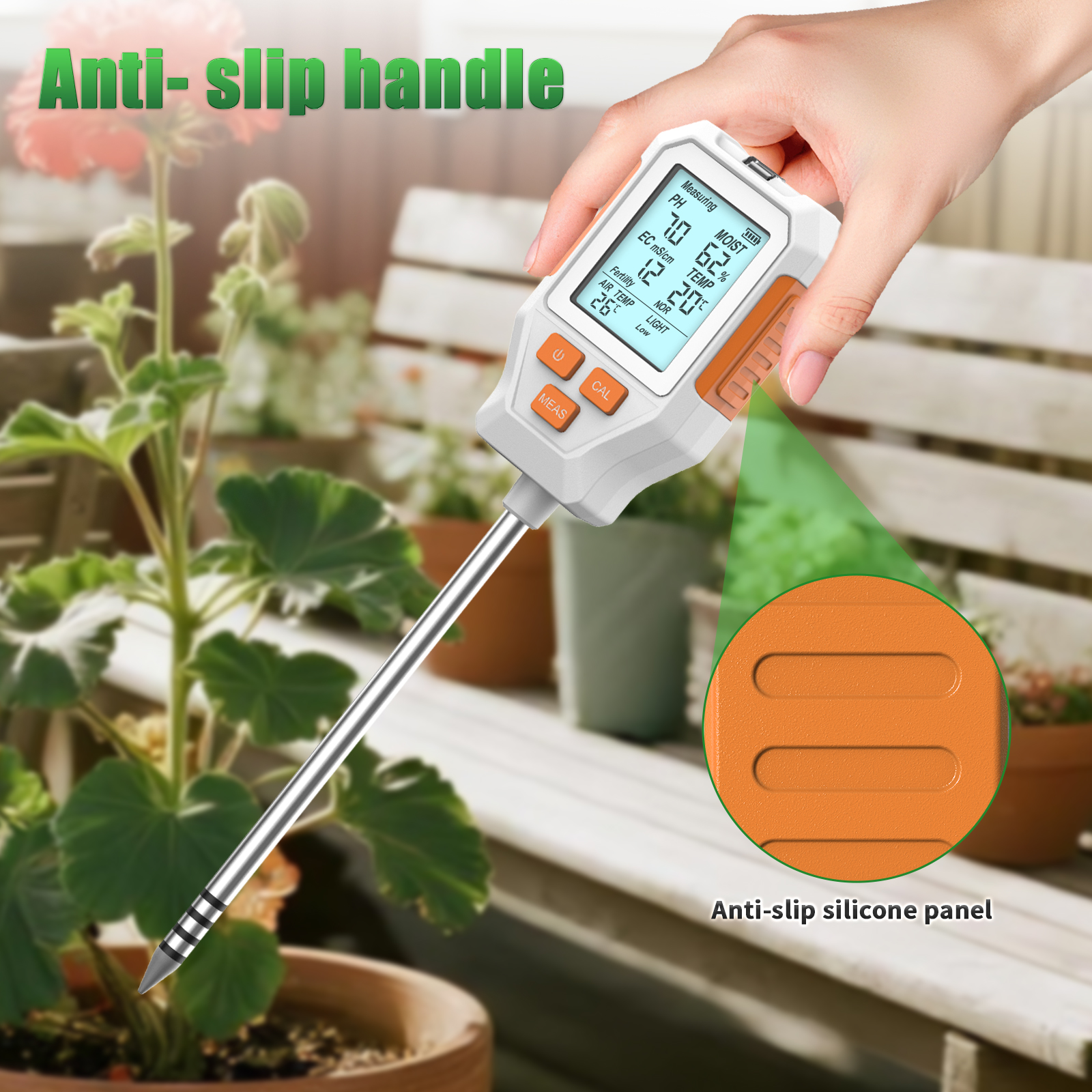 New LCD Soil 7 in 1 PH/EC/Temp - Ec Meter Digital reseña y precio