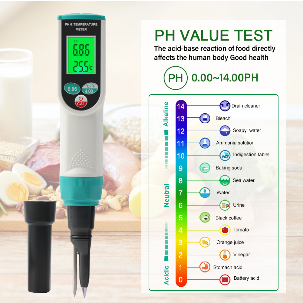 Yieryi Digital Ph Meter 0.00-1 - Ph Up Down Solution reseña y precio