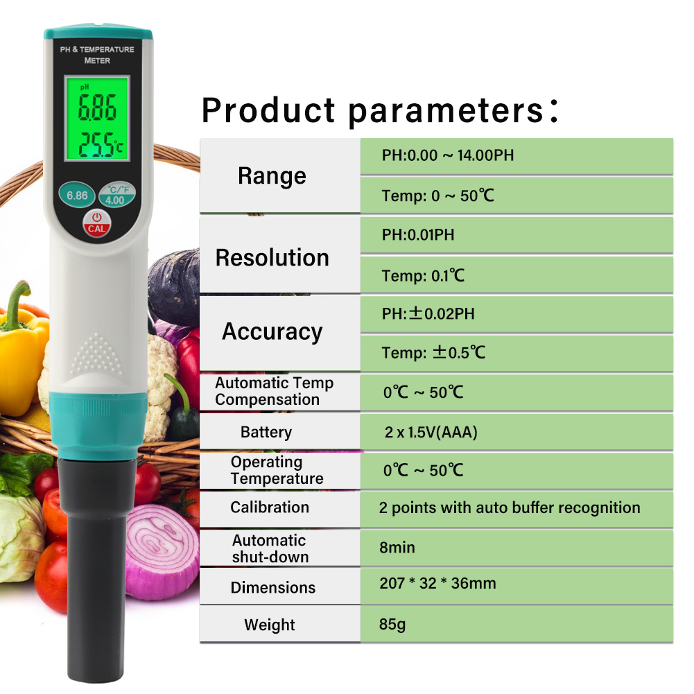 Yieryi Digital Ph Meter 0.00-1 - Ph Up Down Solution reseña y precio
