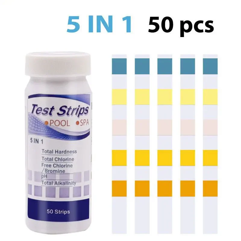 5 in 1  PH Test Strips Multipu - Ph Up Down Solution reseña y precio