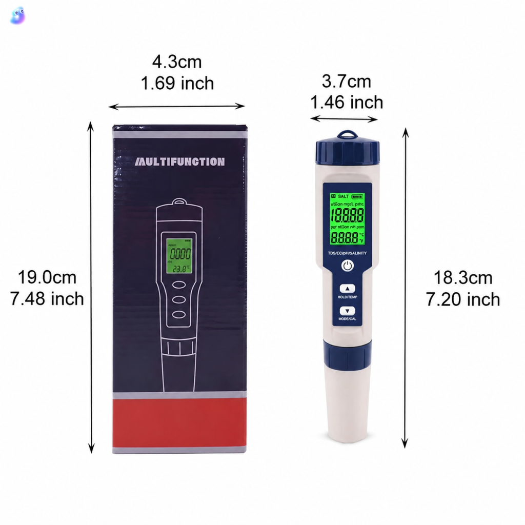 5-in-1 Digital Water Test Pen  - Ec Meter Digital reseña y precio