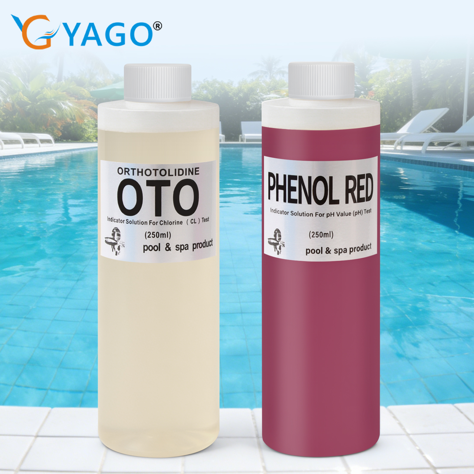 250ml Pool Water Test Kit PH I - Ph Up Down Solution reseña y precio
