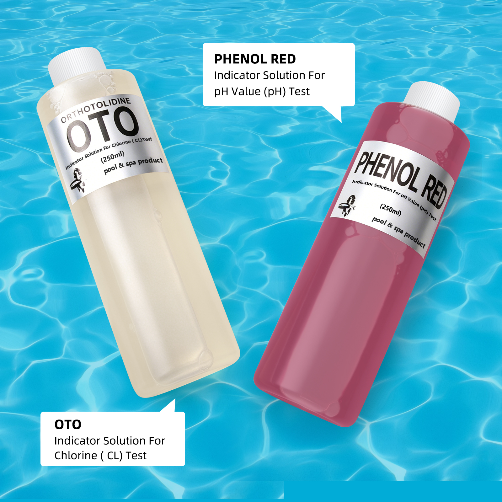 250ml Pool Water Test Kit PH I - Ph Up Down Solution reseña y precio