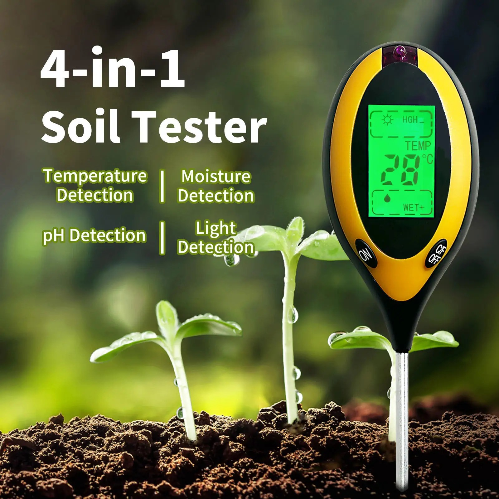 Soil PH and Humidity Tester Nu - Ph Up Down Solution reseña y precio