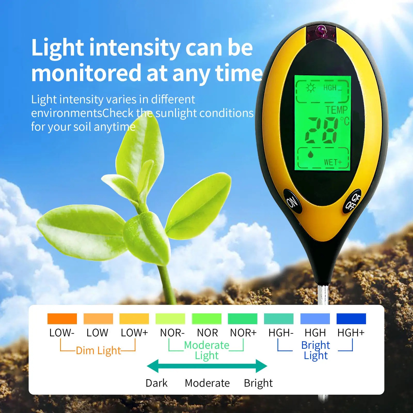 Soil PH and Humidity Tester Nu - Ph Up Down Solution reseña y precio