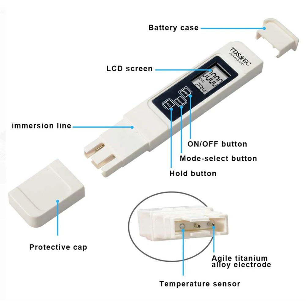 Digital TDS EC Water Tester Me - Ph Up Down Solution reseña y precio