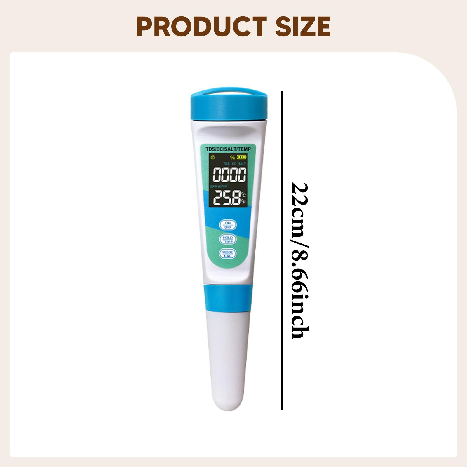 4 in 1 EC TDS SALT Temperature - Ec Meter Digital reseña y precio
