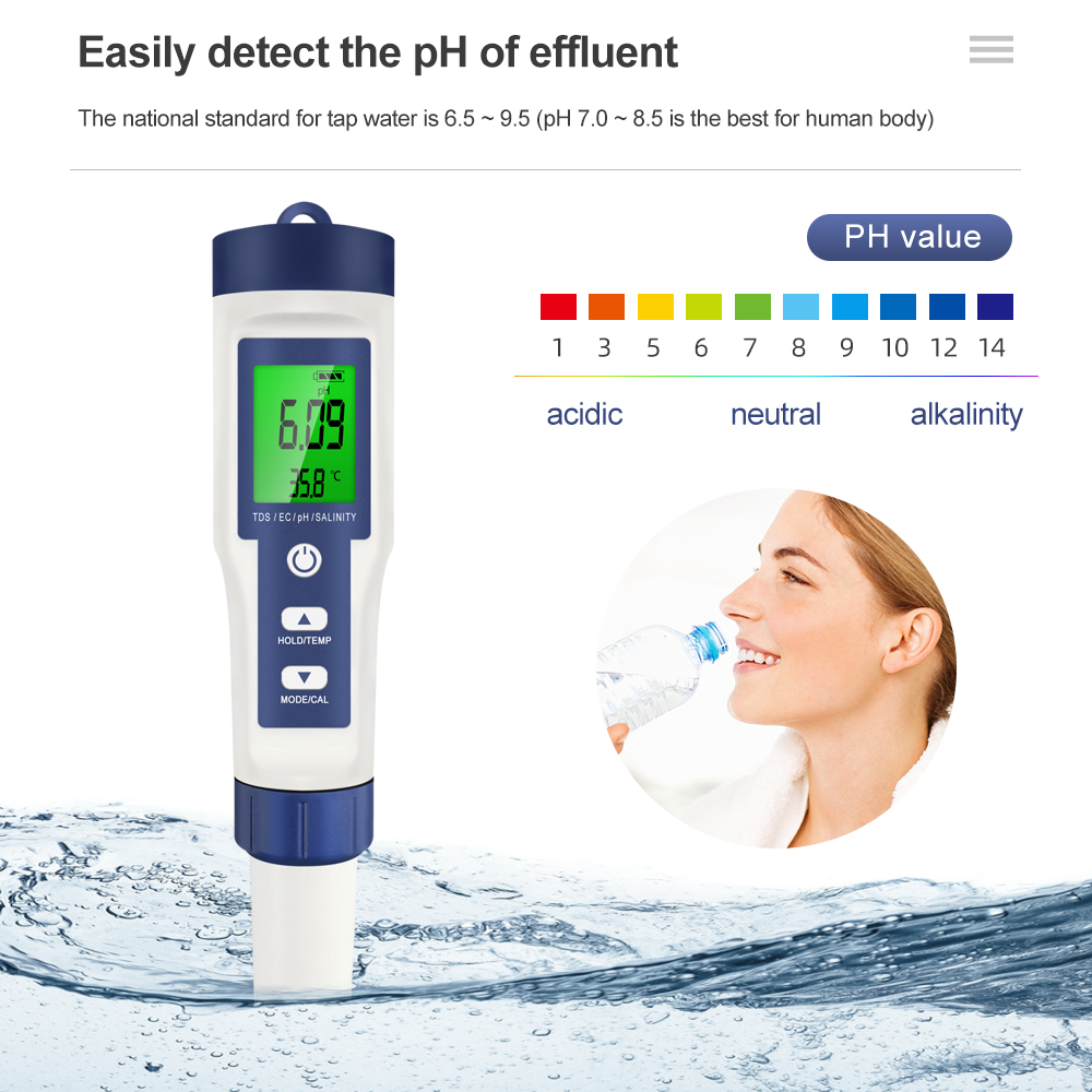 Professional Water Quality Tes - Ec Meter Digital reseña y precio