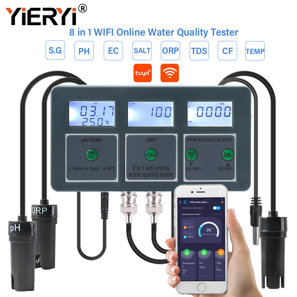 Yieryi WiFi Tuya Smart PH ORP  - Ec Meter Digital reseña y precio
