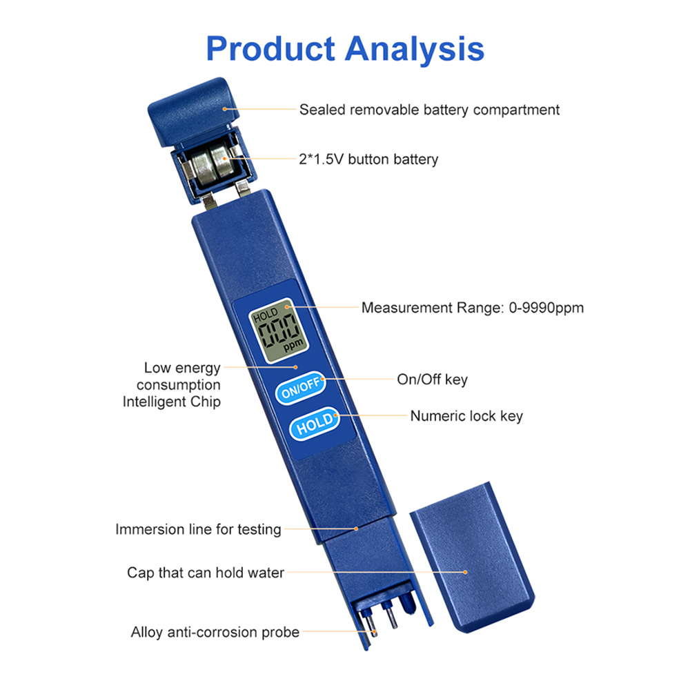 TDS Meter Digital Water Qualit - Ph Up Down Solution reseña y precio