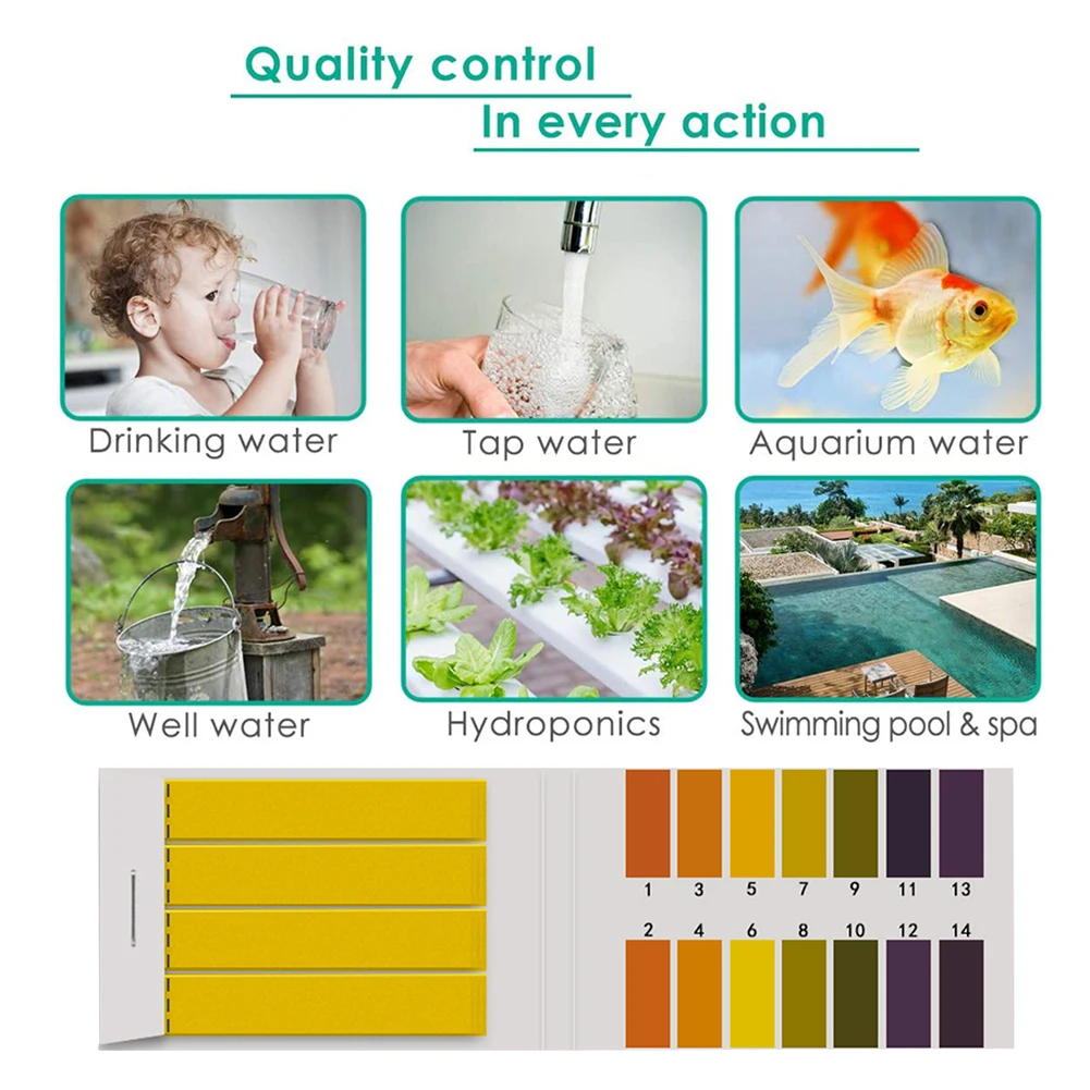 80-400pcs PH Test Strips For W - Ph Up Down Solution reseña y precio